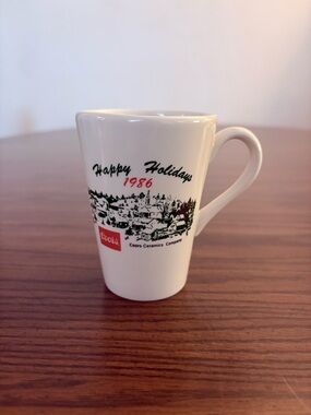 Coors Happy Holidays 1986 White Ceramic Mug